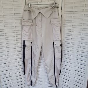Jordan Nike Stylish Gray Utility Cargo Womens Pants Size M